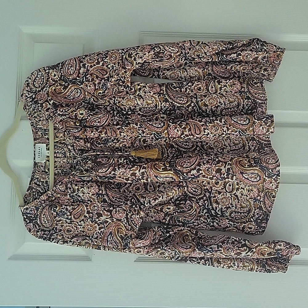 Sezane Cotton Peasant Blouse